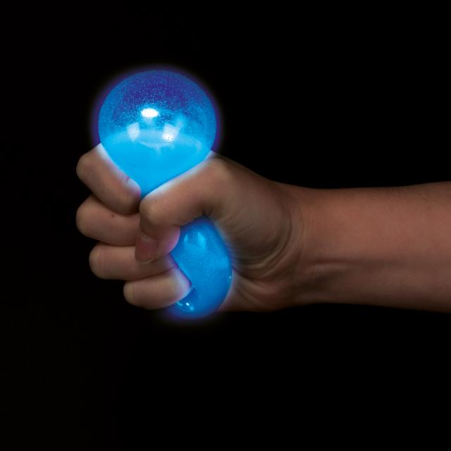 Glow Throw - rekbaar, knijpbaar, anti-stress