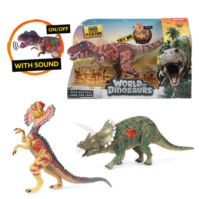 World of Dinosaurs beweegbare dino met geluid
